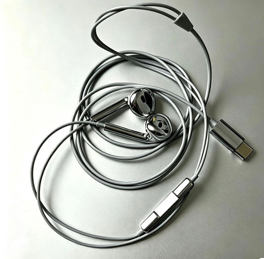 CHROME BUDS — Mirror Finish USB-C Earphones