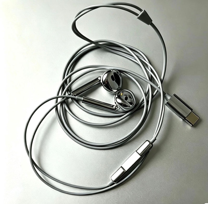 CHROME BUDS — Mirror Finish USB-C Earphones