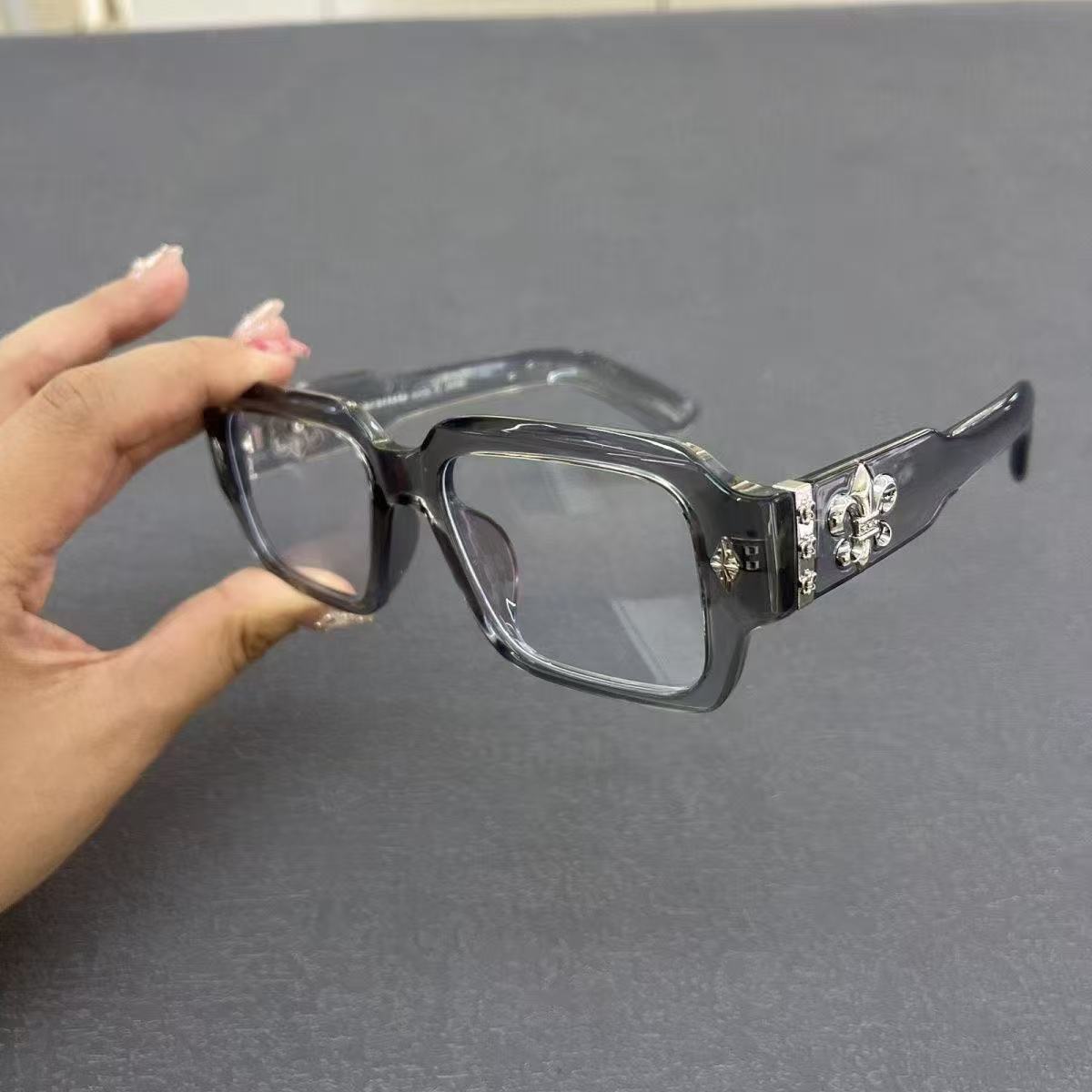 Chrome Heart Cox Ucker square-frame sunglasses.