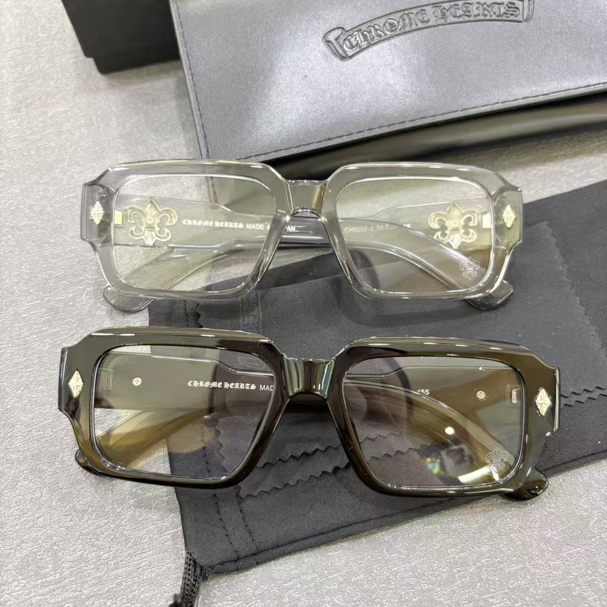 Chrome Heart Cox Ucker square-frame sunglasses.