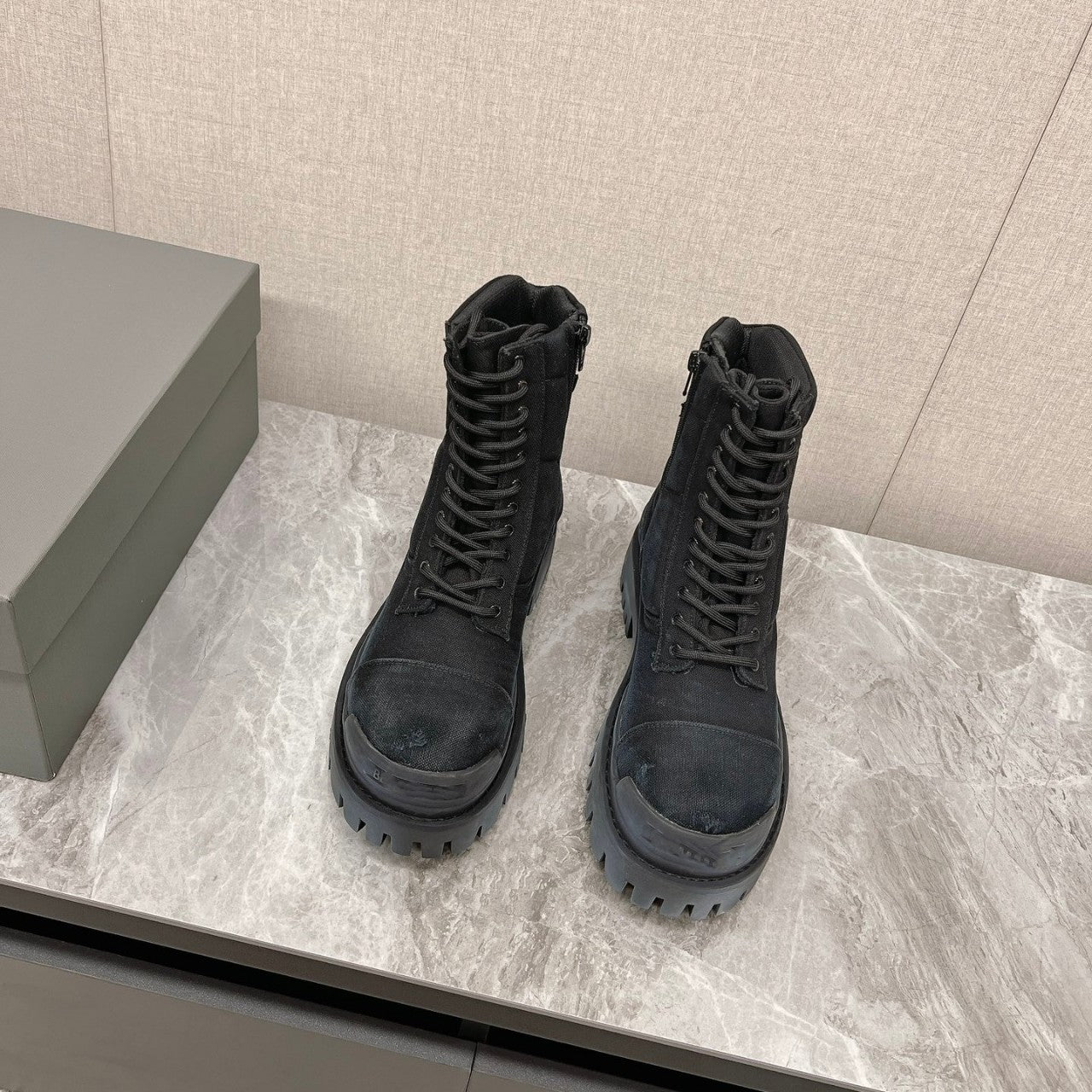 HIGH-TOP MOTO BOOT | Luxury Leather Ankle Boots UAE