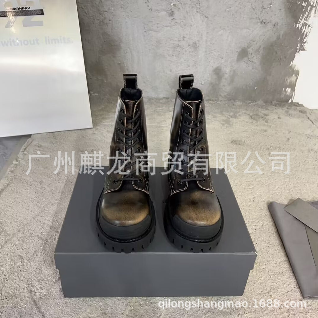 FADE HIGH-TOP | Leather Luxury Designer Boots UAE