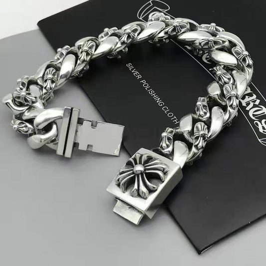 CROSS — Chrome Silver Bracelet