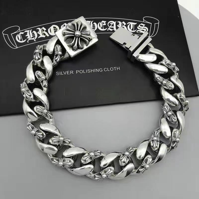 CROSS — Chrome Silver Bracelet