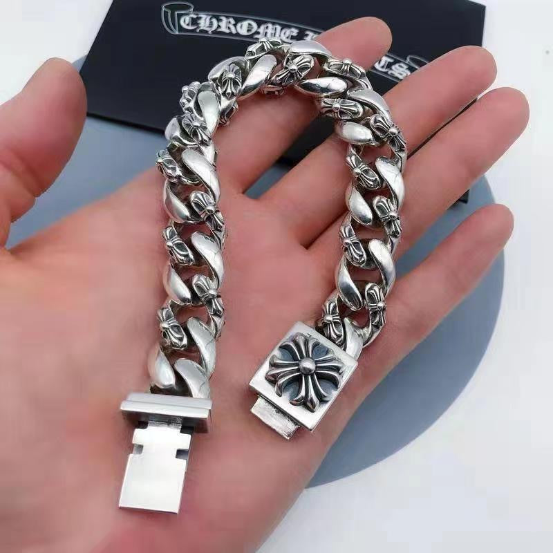 CROSS — Chrome Silver Bracelet