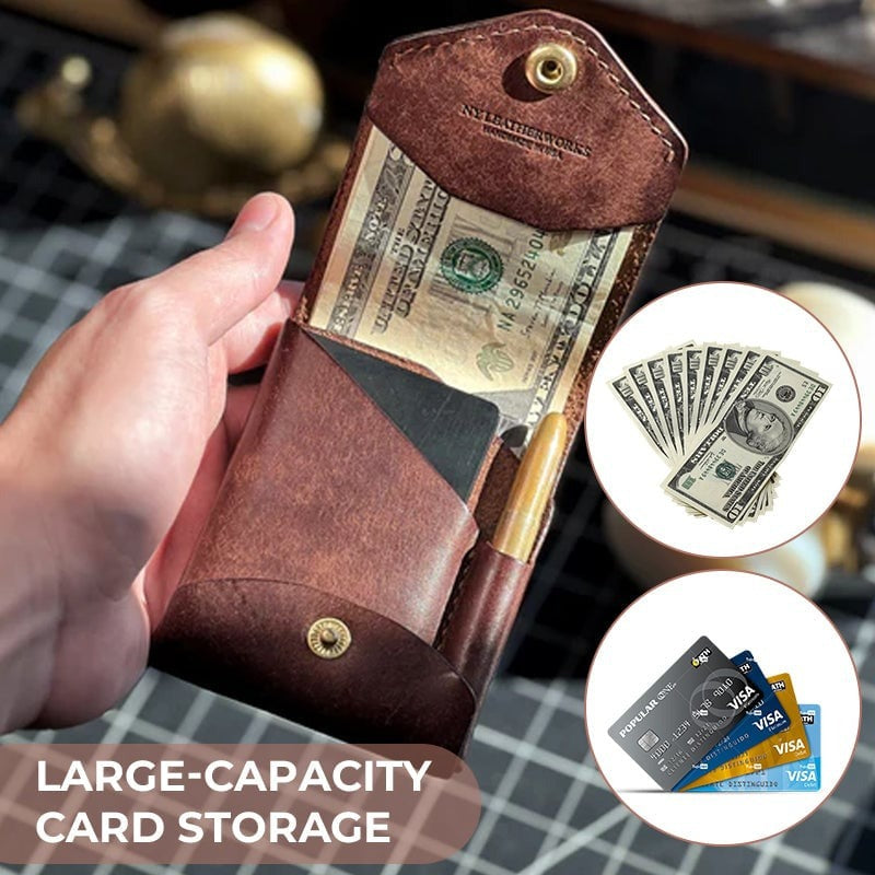 SLIM FOLD — Leather Card Wallet