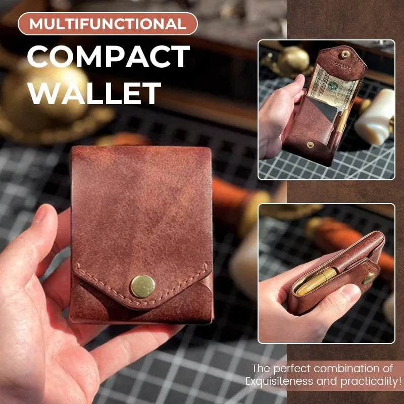SLIM FOLD — Leather Card Wallet