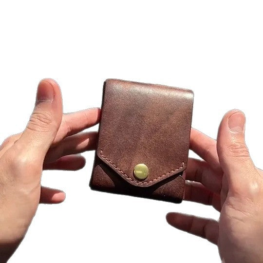 SLIM FOLD — Leather Card Wallet