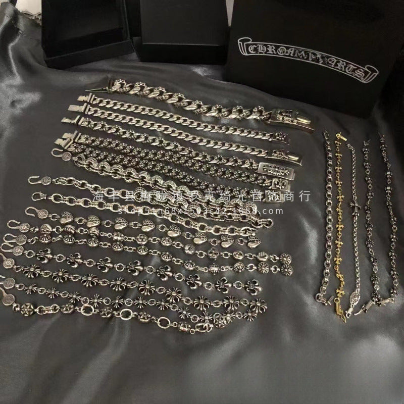 CHROME HEARTS STYLE — Silver Bracelet