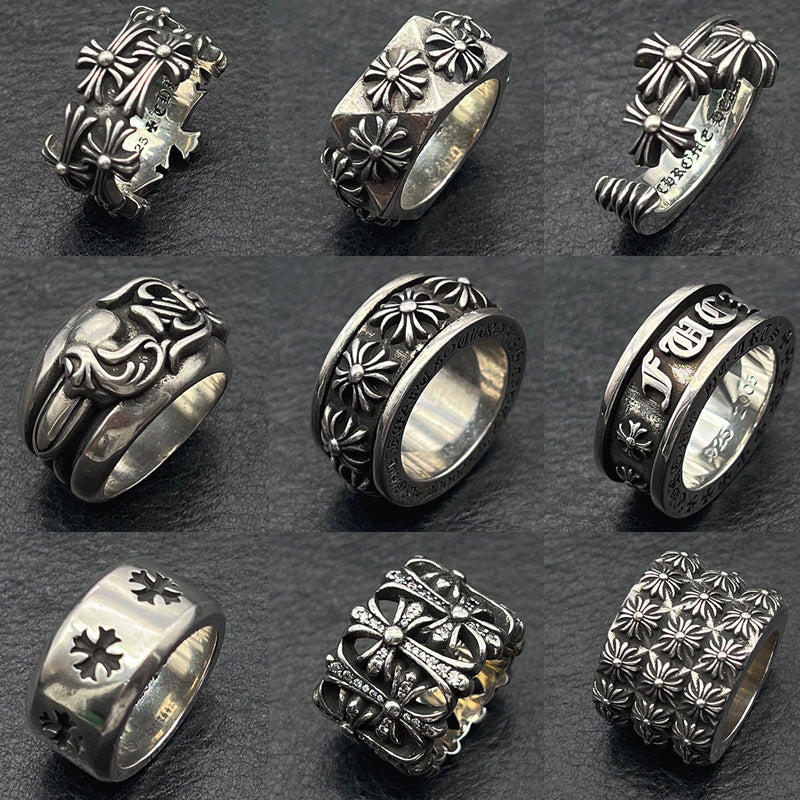 CHROME CROSS — Sterling Silver Ring