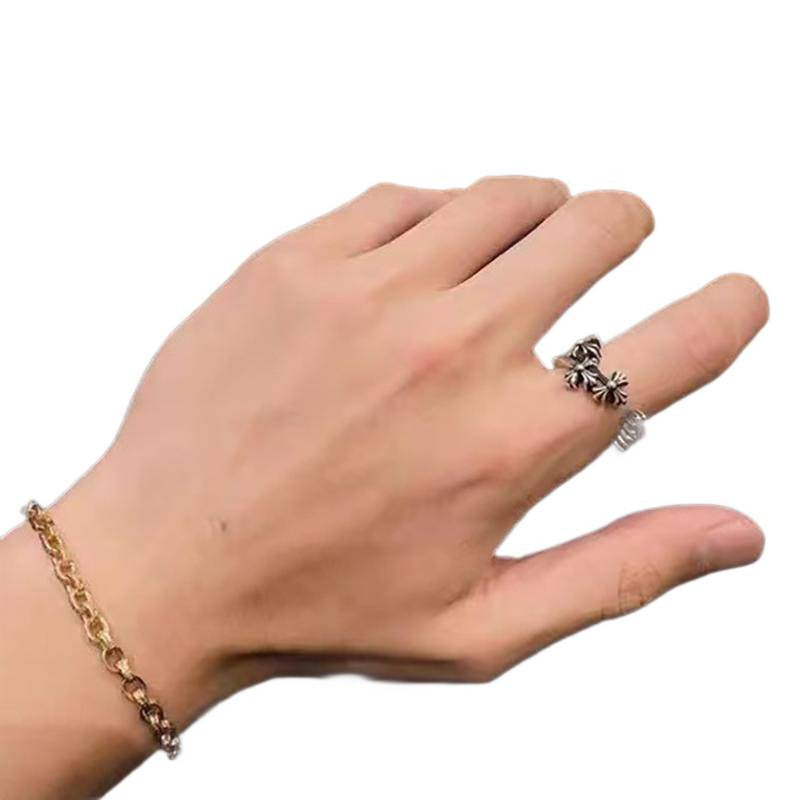 CHROME CROSS — Sterling Silver Ring