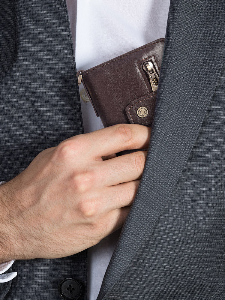 CHAIN WALLET — RFID Bifold Leather