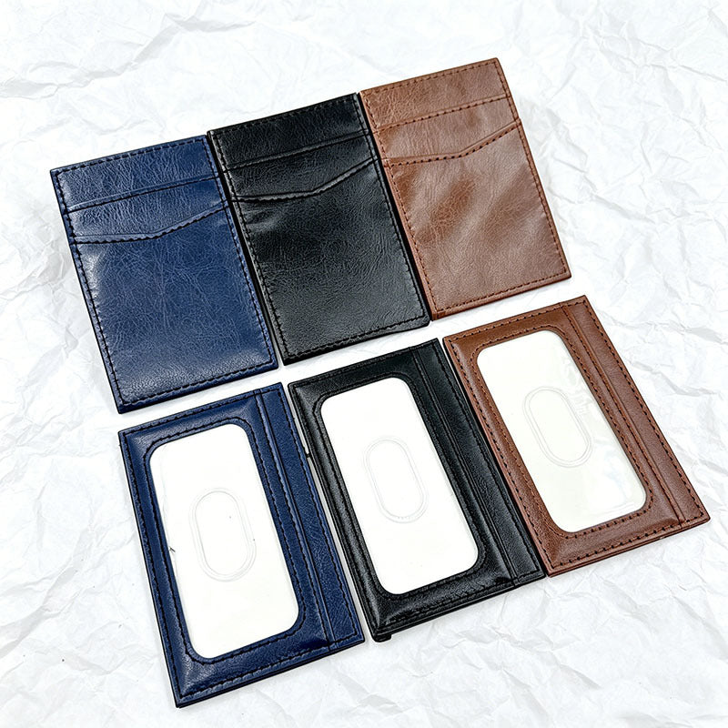 6-SLOT | Minimalist Leather Card Wallet
