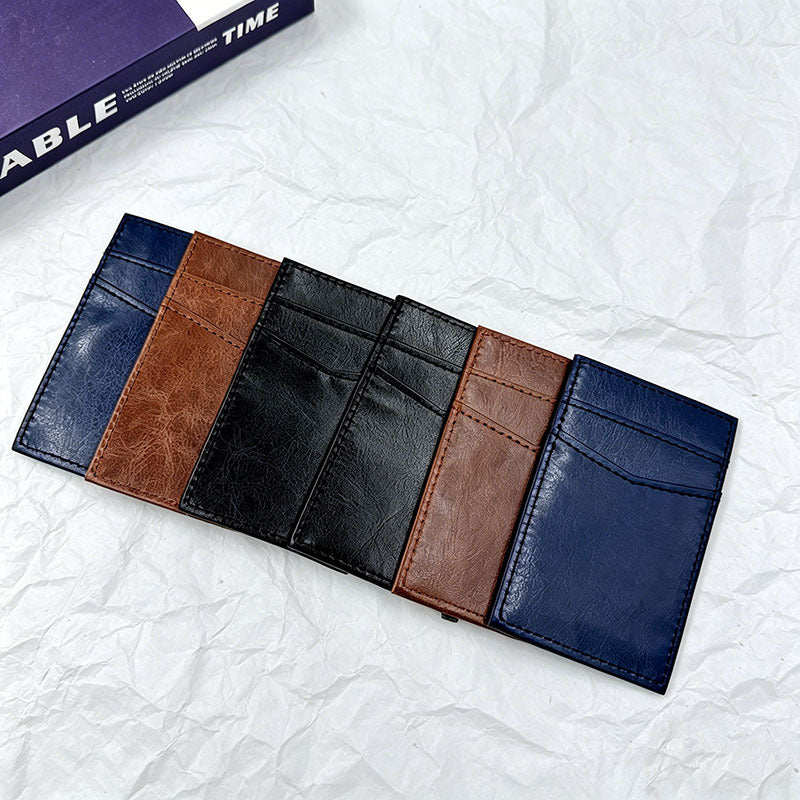 6-SLOT | Minimalist Leather Card Wallet