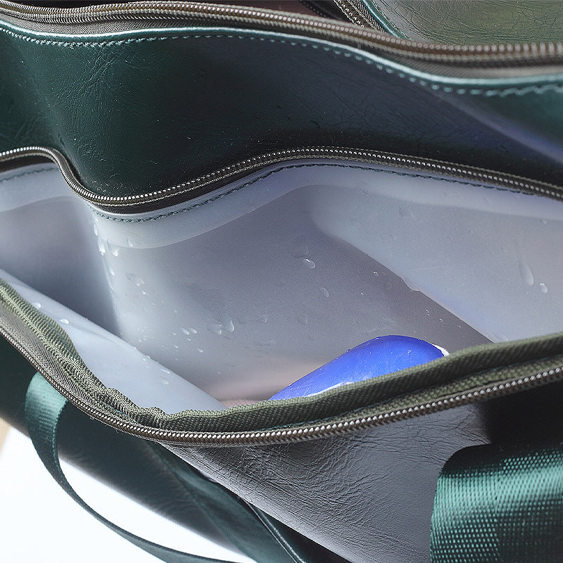 SPORT DUFFLE | Faux Leather Gym & Overnight Travel Bag UAE