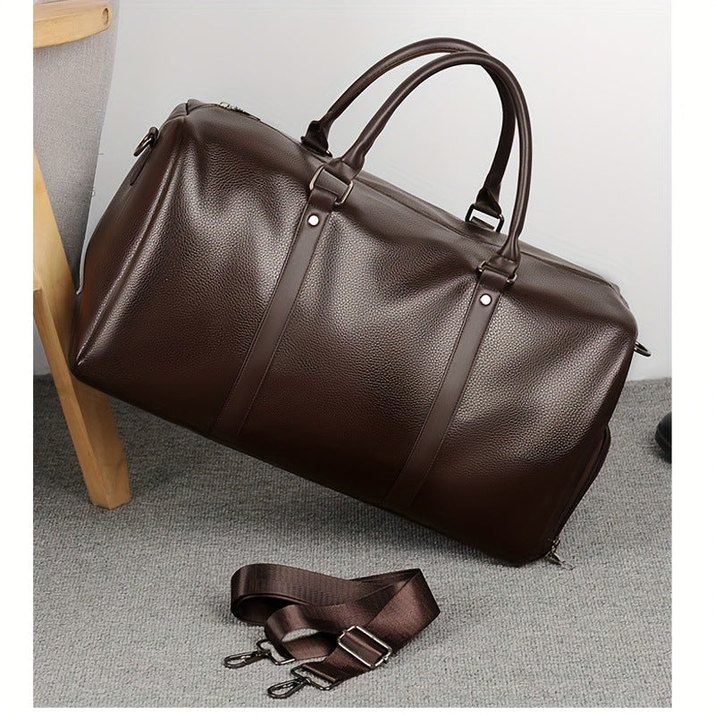 LEATHER JOURNEY | Large Leather Weekend Duffel Bag UAE