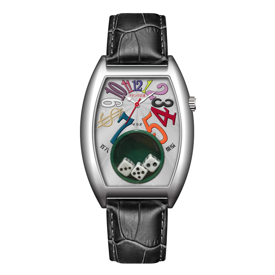 GAMBLER | Dice Edition Tonneau Collector Watch UAE