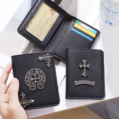 GOTHIC CROSS VAULT | Chrome Heart Leather Wallet