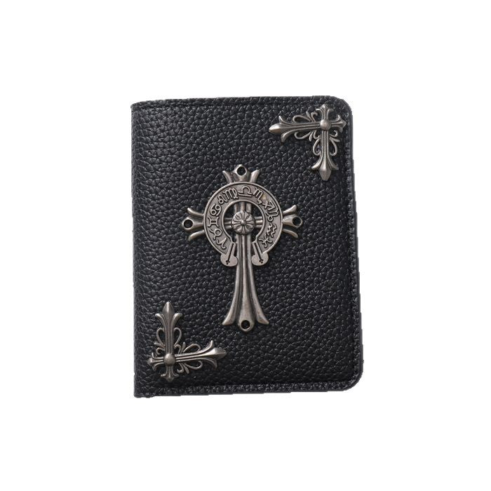 GOTHIC CROSS VAULT | Chrome Heart Leather Wallet UAE