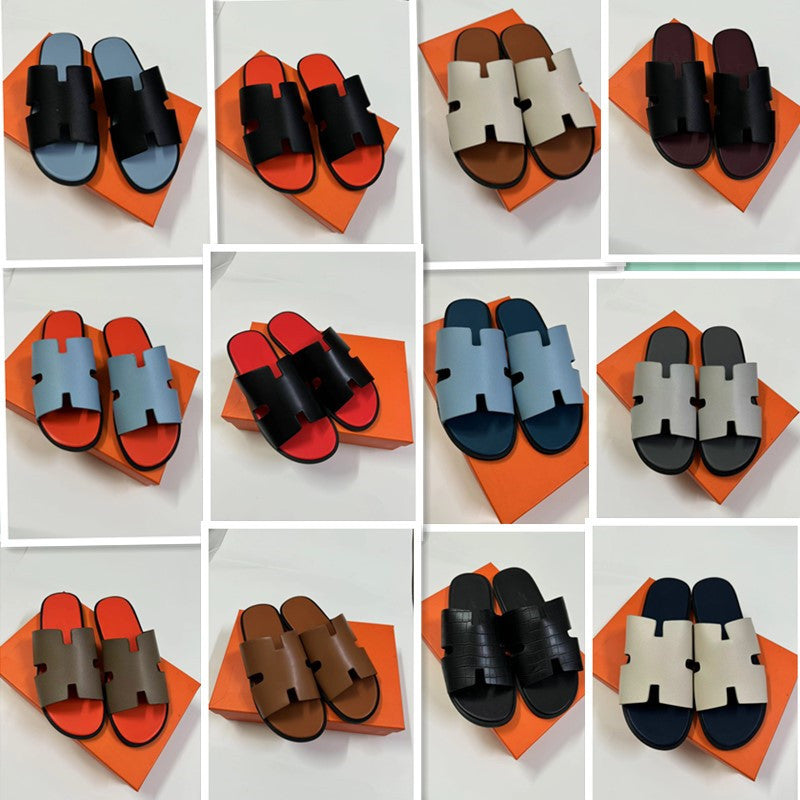 PALM SLIDE | Luxury Leather Casual Slippers UAE