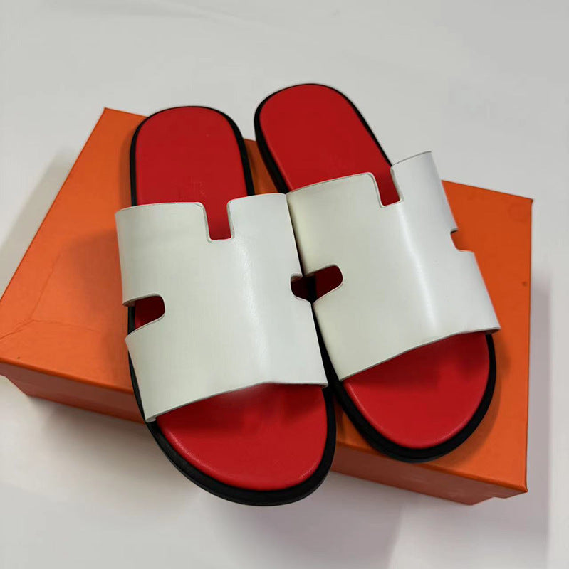 PALM SLIDE | Luxury Leather Casual Slippers UAE