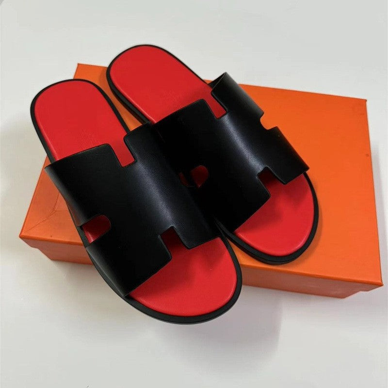 PALM SLIDE | Luxury Leather Casual Slippers UAE
