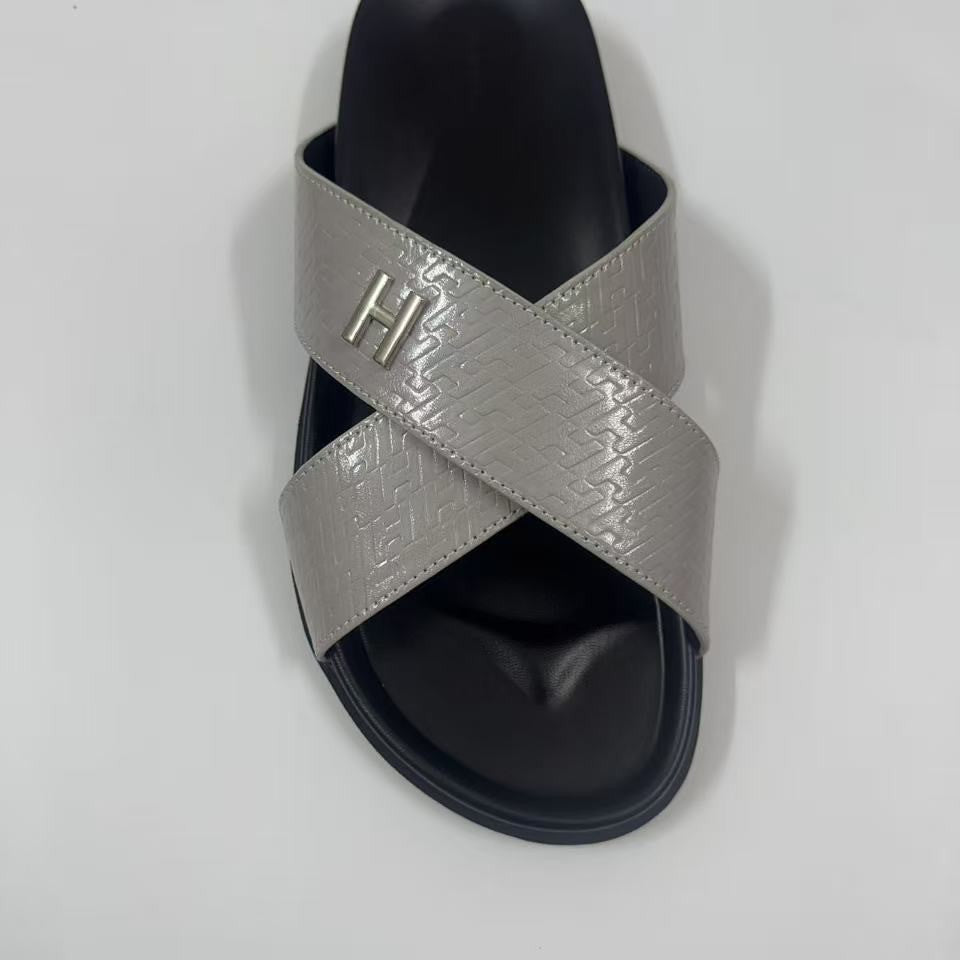 LEATHER SLIDE | Genuine Leather Casual Slippers UAE