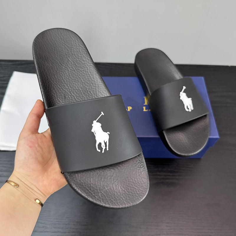 POLO PONY | Embroidered Logo Slide Sandals UAE