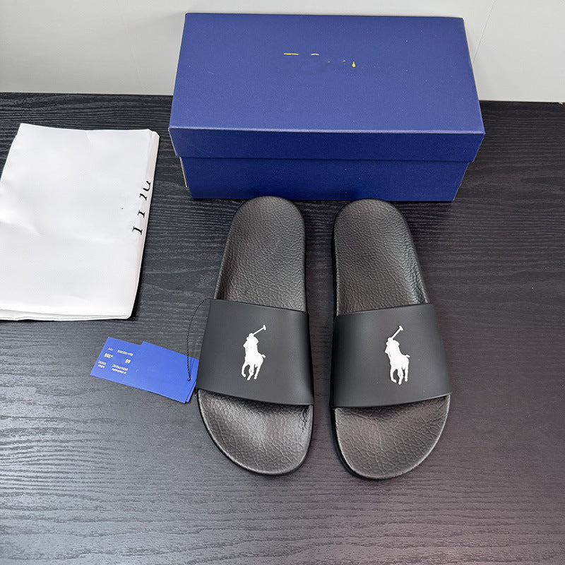 POLO PONY | Embroidered Logo Slide Sandals UAE