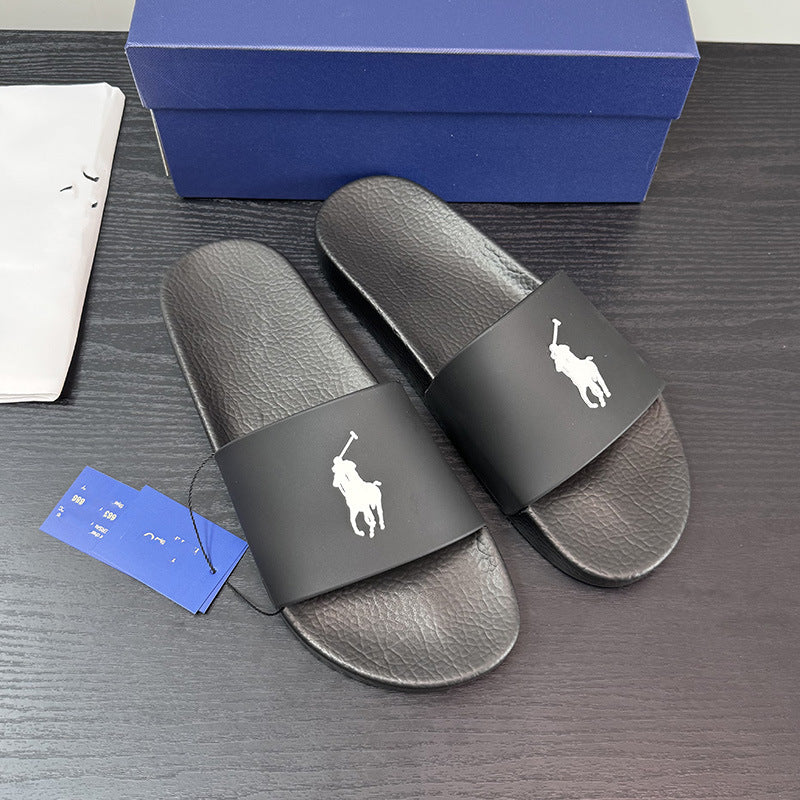 POLO PONY | Embroidered Logo Slide Sandals UAE