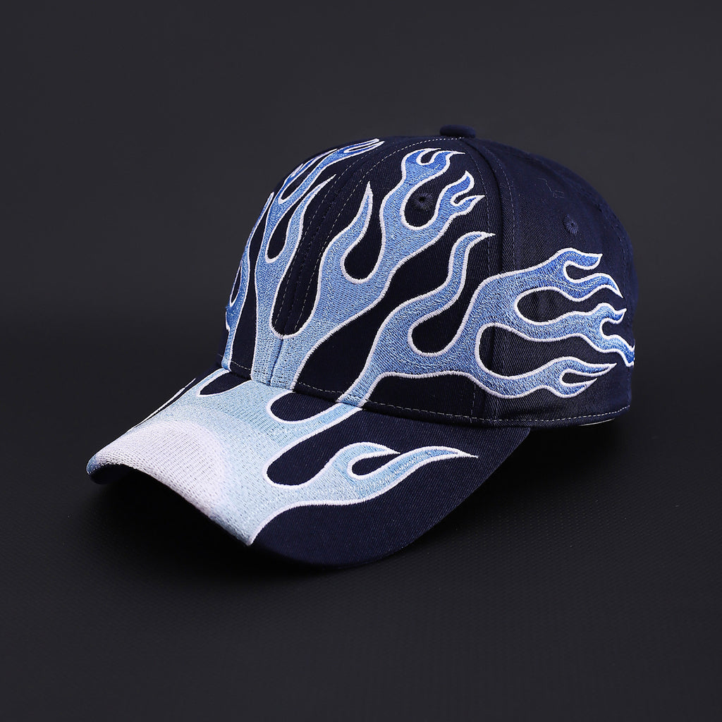 PATCHWORK CAP | Heavy Embroidery Flame Baseball Cap UAE