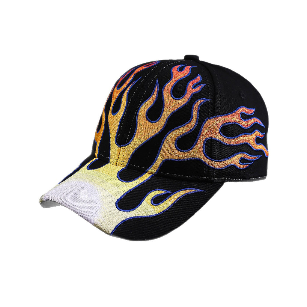 PATCHWORK CAP | Heavy Embroidery Flame Baseball Cap UAE