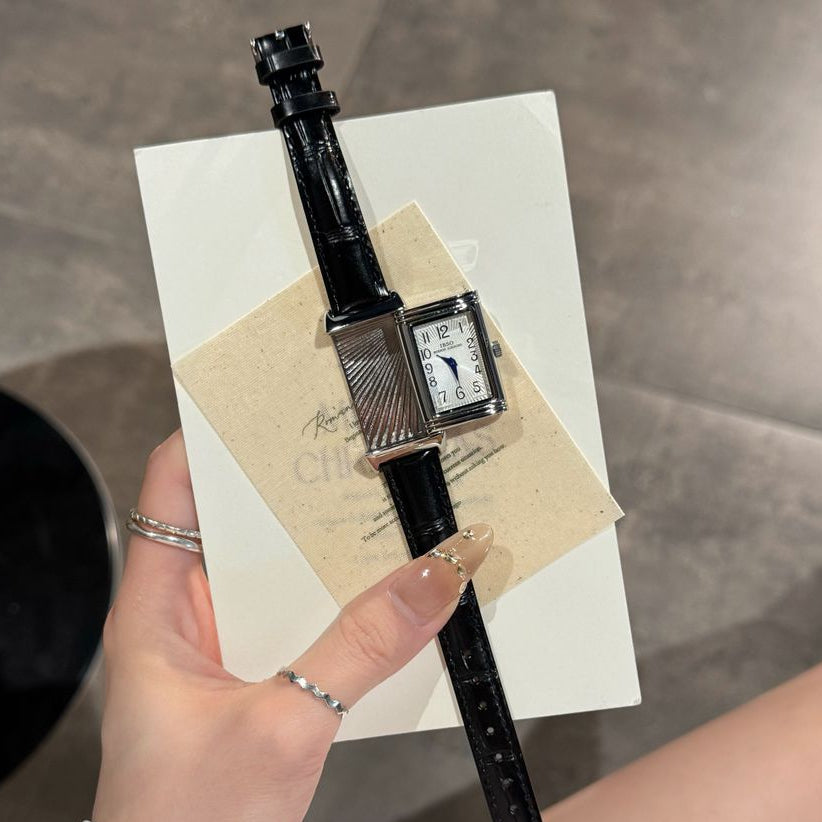 FLIP SLIDE | Square Plate Quartz Waterproof Watch UAE