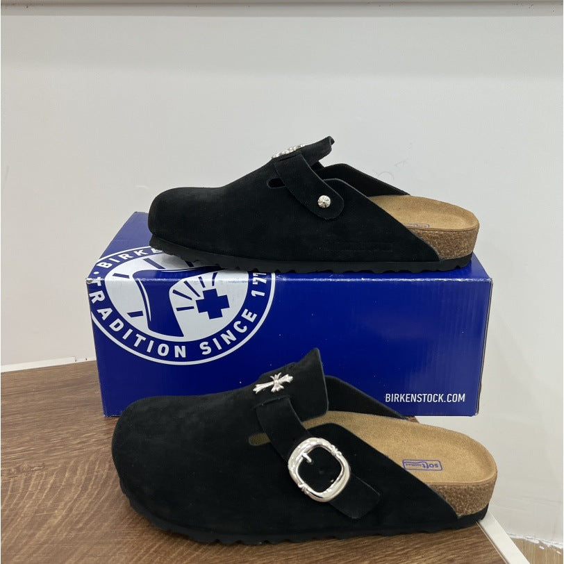 CORK CROSS CLOG | Genuine Leather Cork Eva Sole Clogs UAE