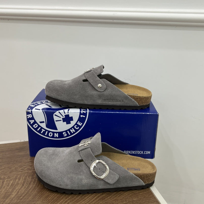 CORK CROSS CLOG | Genuine Leather Cork Eva Sole Clogs UAE