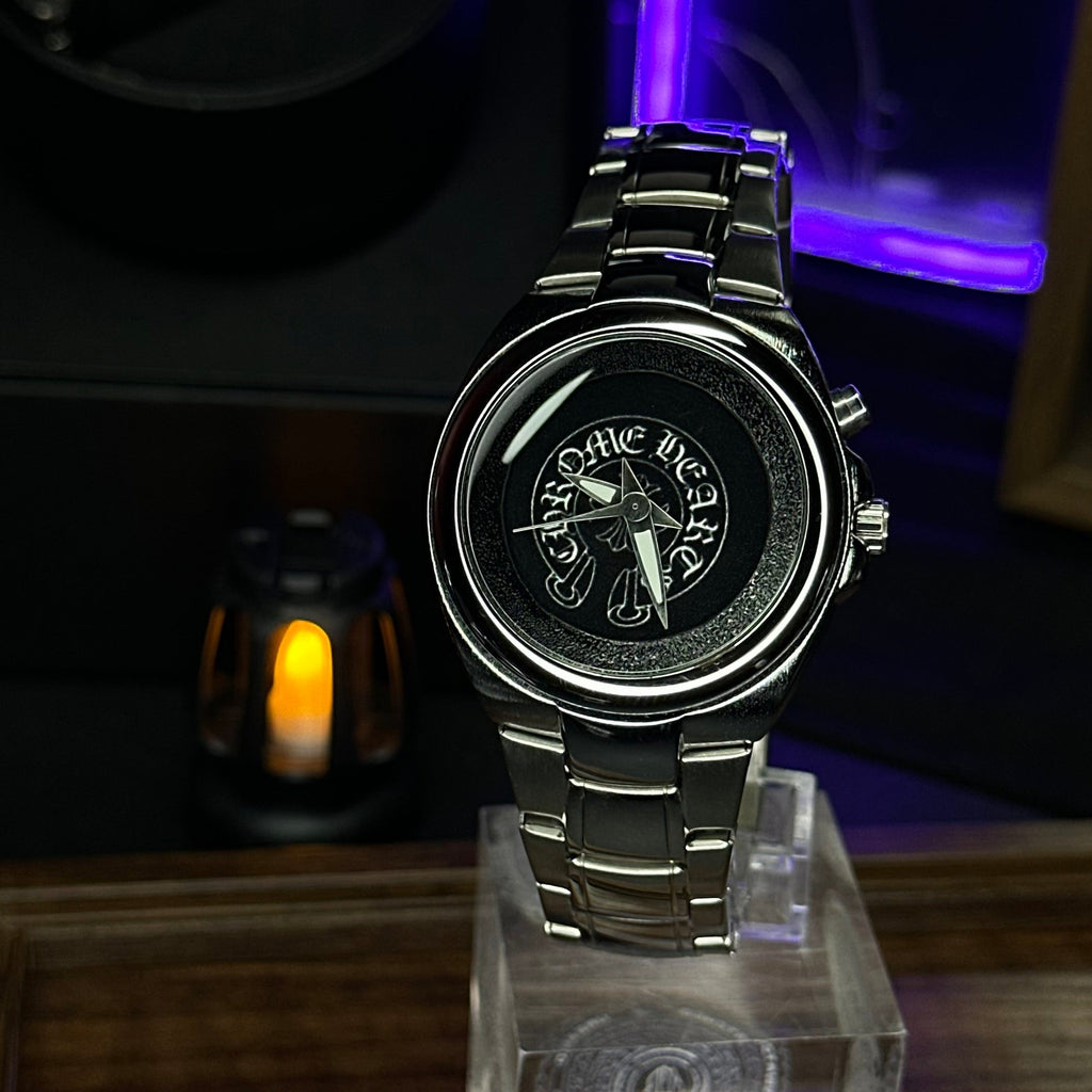 FUTURE IN MOTION | Chrome Futuristic Collector Watch