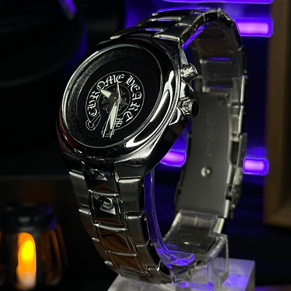 FUTURE IN MOTION | Chrome Futuristic Collector Watch