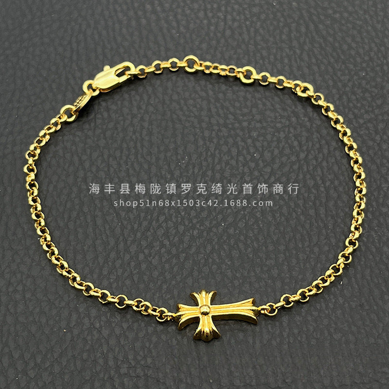 CHROME HEARTS STYLE — Silver Bracelet