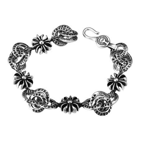 CHROME HEARTS STYLE — Silver Bracelet