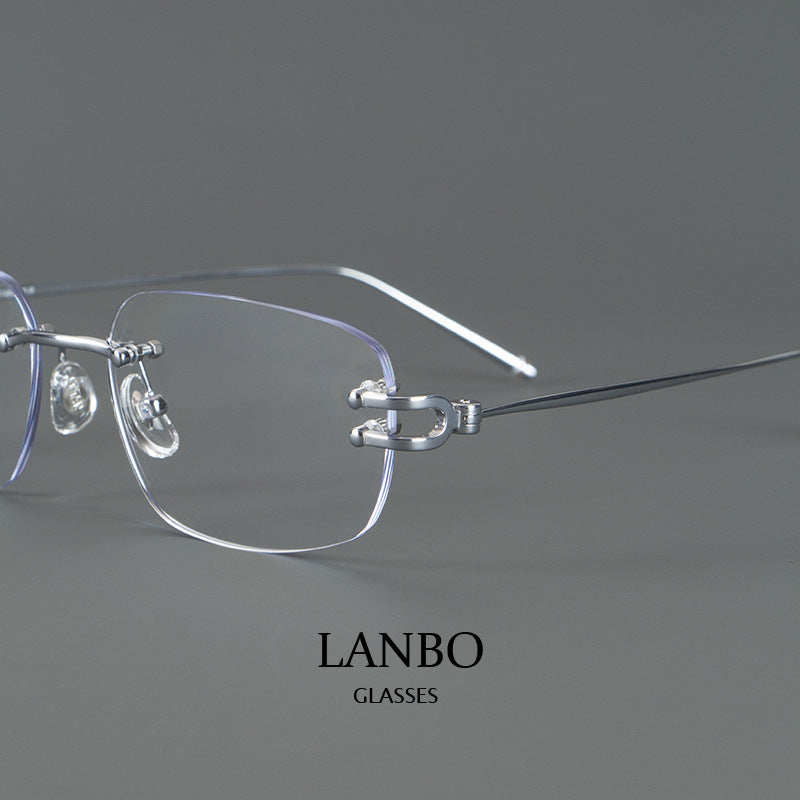 Ultra-Light Frameless Square Glasses
