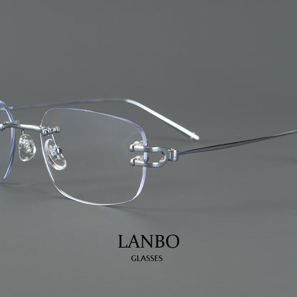 Ultra-Light Frameless Square Glasses
