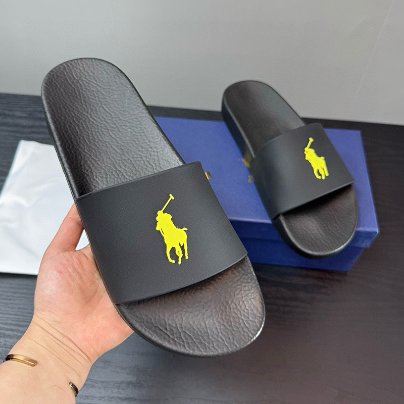 POLO PONY | Embroidered Logo Slide Sandals UAE
