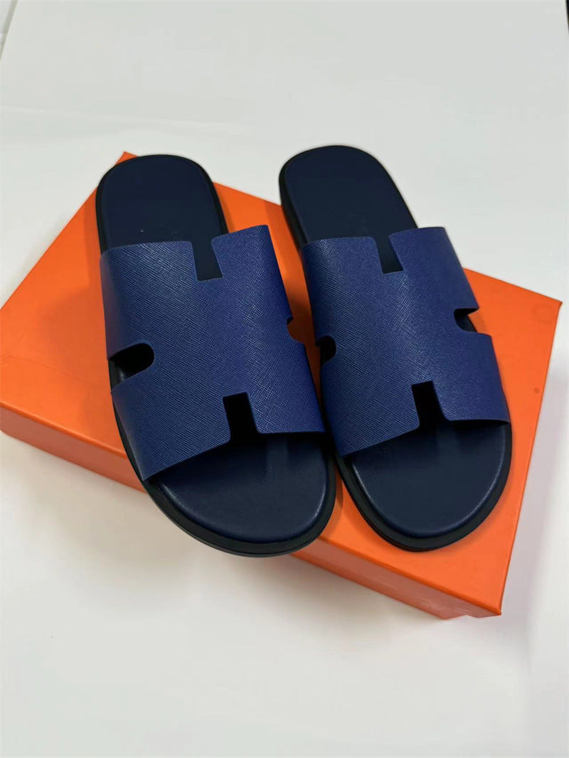 PALM SLIDE | Luxury Leather Casual Slippers UAE
