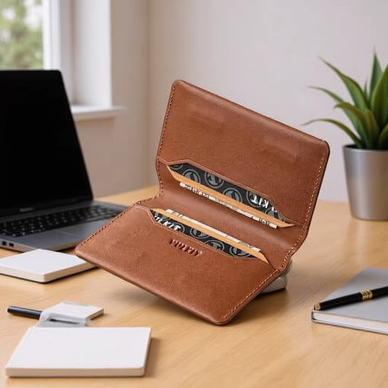 CARD WRAP — Slim PU Leather Wallet