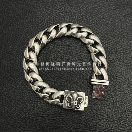 CHROME HEARTS STYLE — Silver Bracelet