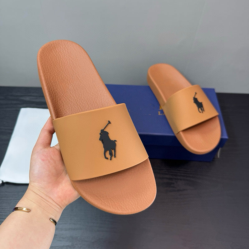 POLO PONY | Embroidered Logo Slide Sandals UAE