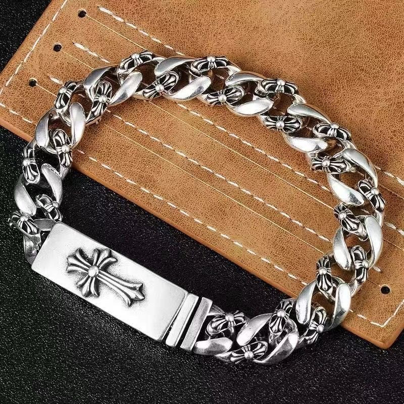CROSS CHAIN II — Cuban Link Bracelet