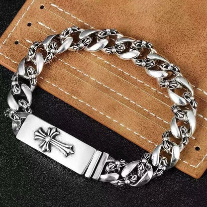 CROSS CHAIN II — Cuban Link Bracelet