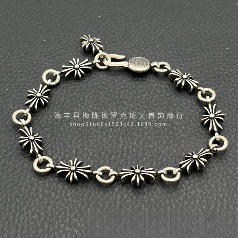 CHROME HEARTS STYLE — Silver Bracelet