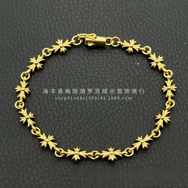 CHROME HEARTS STYLE — Silver Bracelet